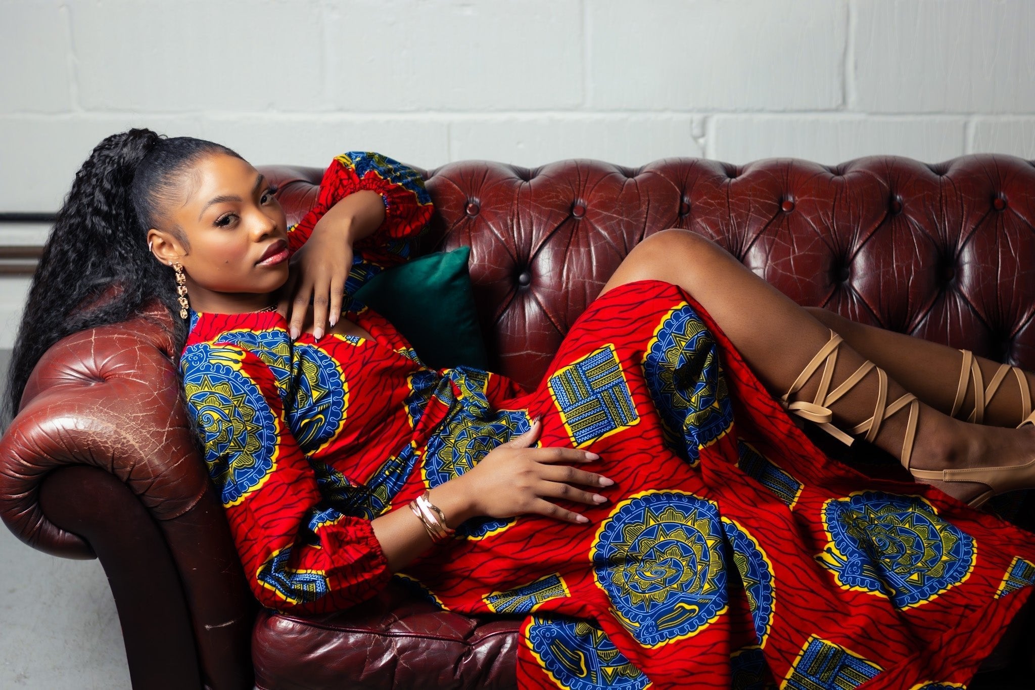 fashion dress african Sarah African Print dress 3XL