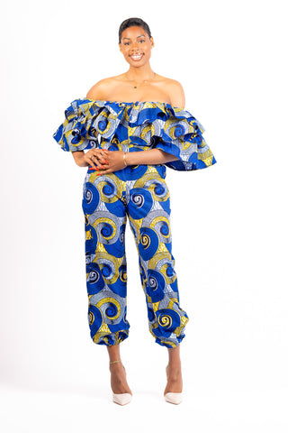 Amiri African Print Jumpsuit