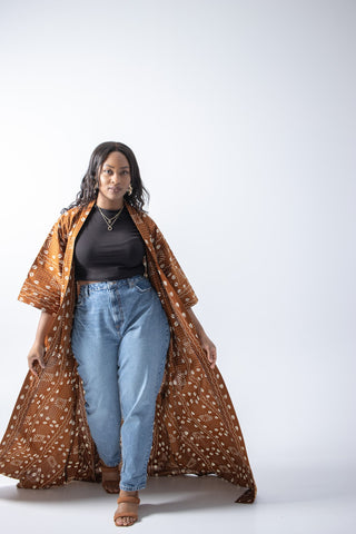 Aaliyah African Print Kimono - River & Mara