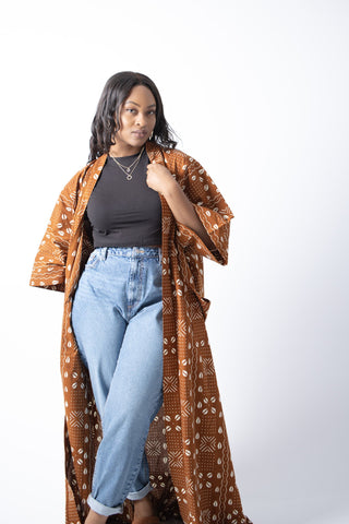Aaliyah African Print Kimono - River & Mara