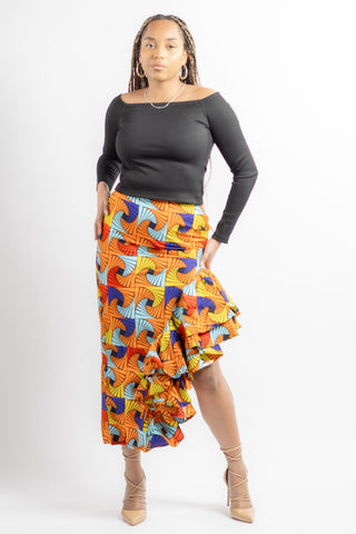 Abena African Print Skirt - River & Mara