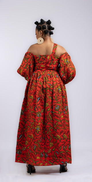 Abimbola African Print Maxi Dress - River & Mara