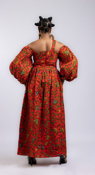 Abimbola African Print Maxi Dress - River & Mara