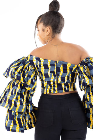 Aleesha African Print Top - River & Mara