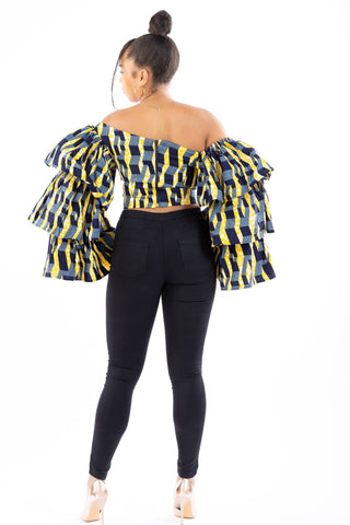 Aleesha African Print Top - River & Mara