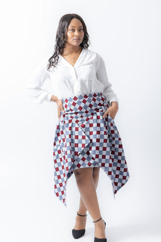 Ayomide African Print Skirt - River & Mara