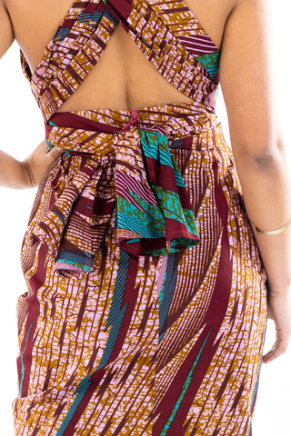 Chioma African Print Infinity Dress - River & Mara