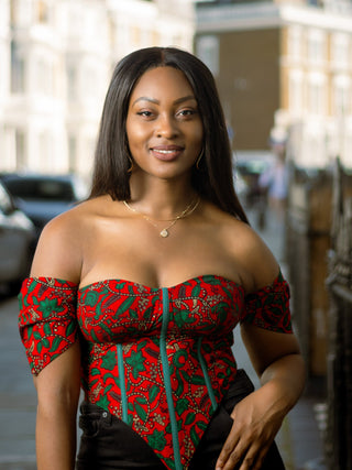 Kikelomo African Print Corset Top - River & Mara