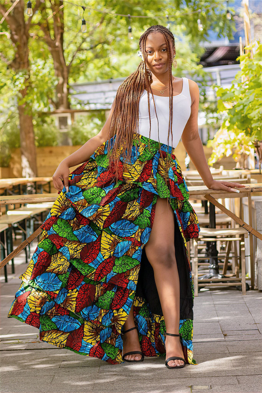 Moyo Carribean African Print skirt - Main Image