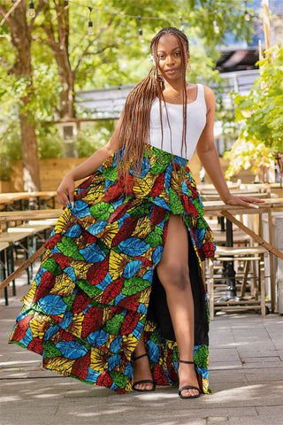 Moyo Carribean African Print skirt - River & Mara