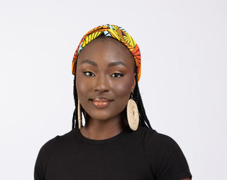 Multi - Colour Orange & Blue Headband - River & Mara