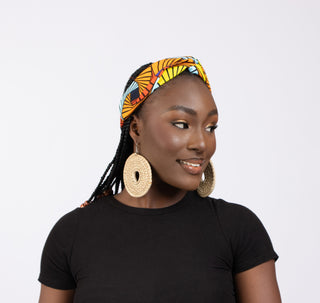 Multi - Colour Orange & Blue Headband - River & Mara