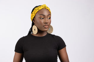 Mustard Yellow Graphic Headband - River & Mara