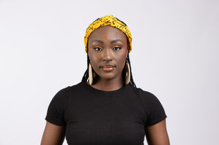 Mustard Yellow Graphic Headband - River & Mara