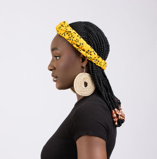 Mustard Yellow Graphic Headband - River & Mara