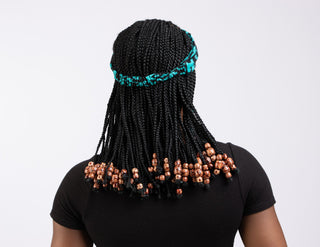 Turquoise & Black Headband - River & Mara