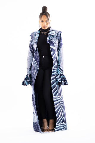 Vera African Print Coat - River & Mara