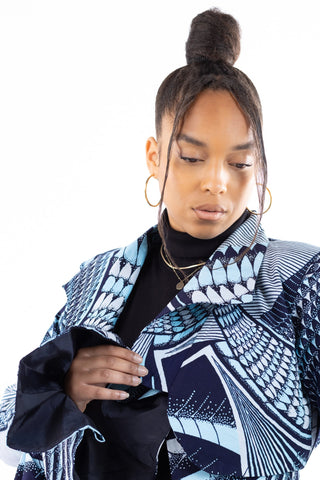 Vera African Print Coat - River & Mara