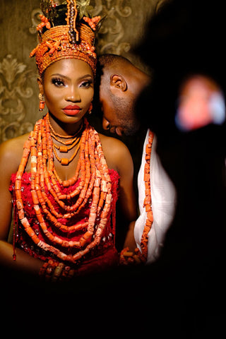 african wedding couple