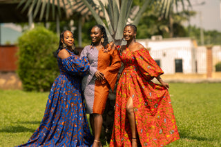 Red African dresses