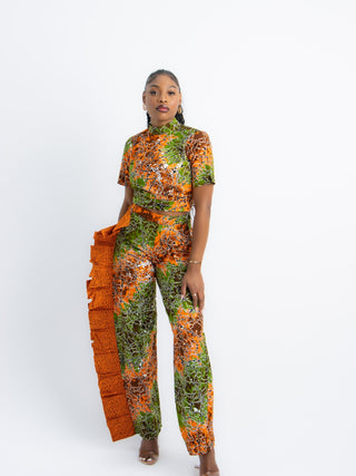 Amara African Print Trousers and Top - River & Mara