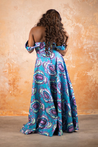 Anisha African Print Maxi Dress - River & Mara