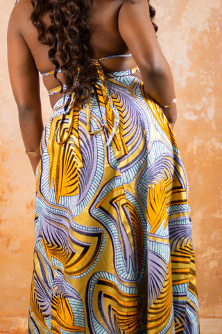 Eve African Print Maxi Dress - River & Mara