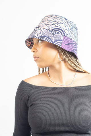 Floral African Print Bucket Hat - River & Mara