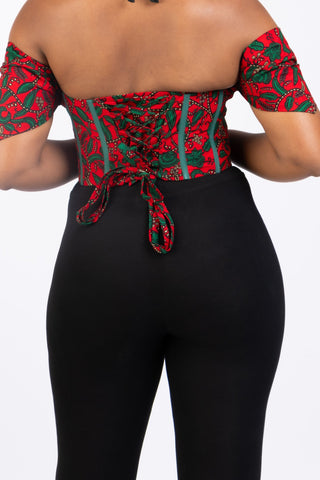 Kikelomo African Print Corset Top - River & Mara