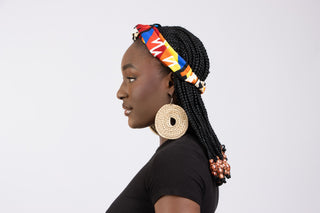 Multi - Colour Graphic African Print Headband - River & Mara