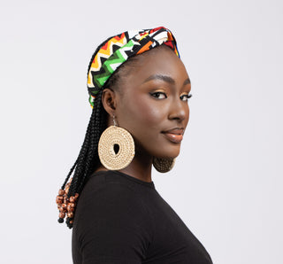 Multi - Colour Graphic African Print Headband - River & Mara