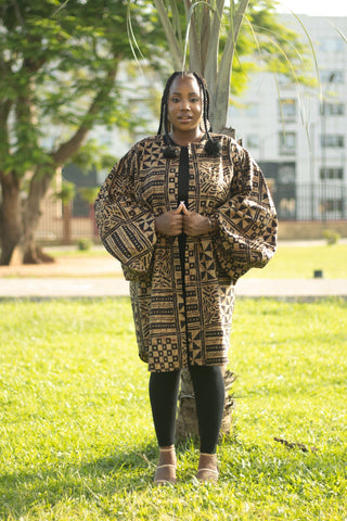 Thema African Print Kimono - River & Mara