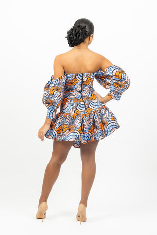 Tiana African Print Co Ord Top and Skirt - River & Mara