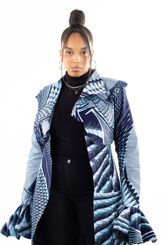 Vera African Print Coat - River & Mara